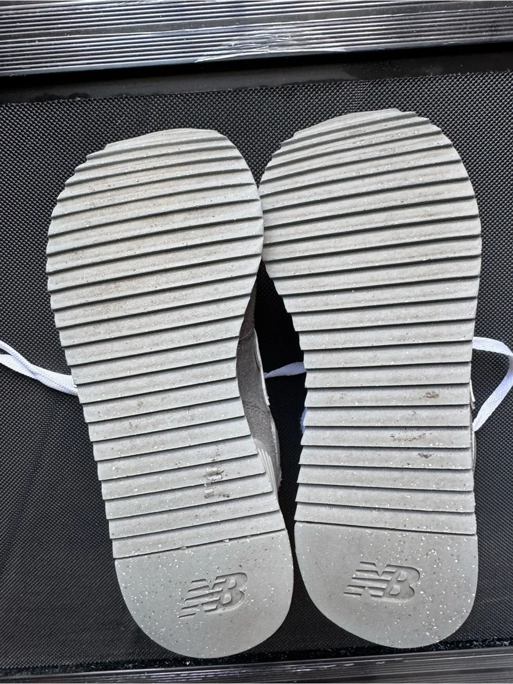 New Balance Women's Gray and White Sneakers